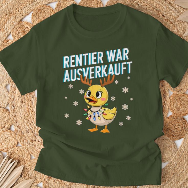 Saying Duck Christmas Reindeer War Ausverkauft T-Shirt Geschenke für alte Männer