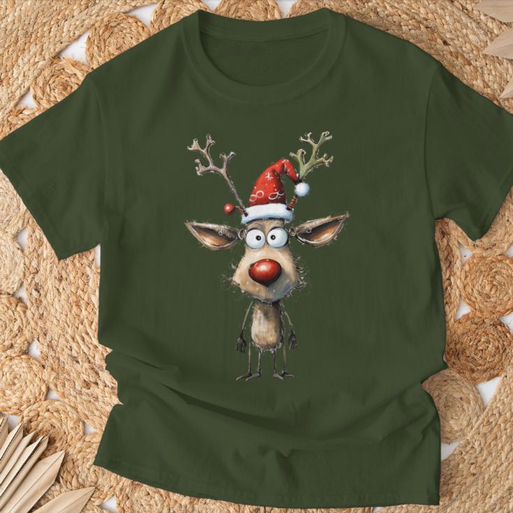 Reindeer Reindeer Christmas Women's Christmas Outfits T-Shirt Geschenke für alte Männer