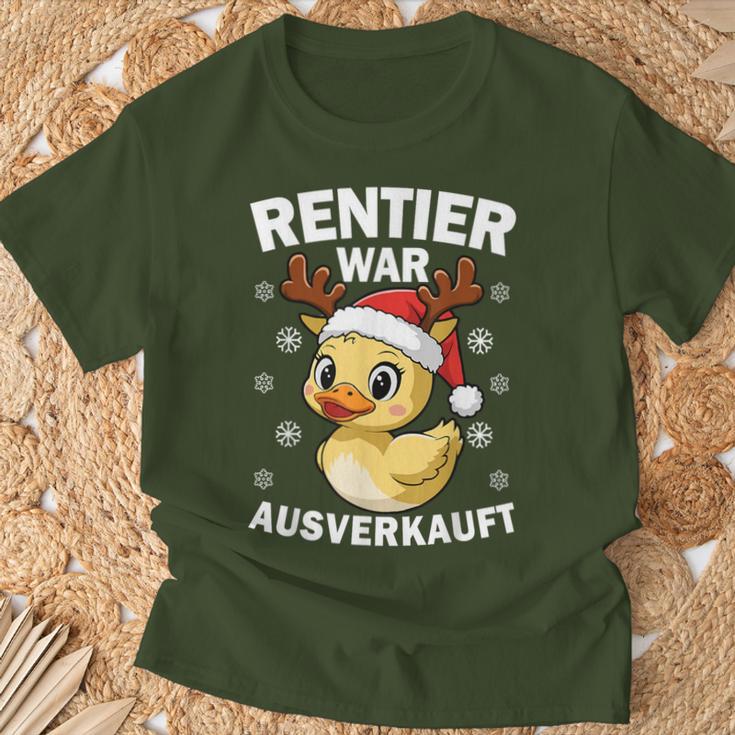 Reindeer Was Out Sold Christmas Elk Slogan T-Shirt Geschenke für alte Männer