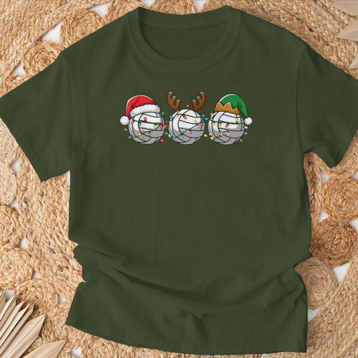 Santa Claus Elf Reindeerolleyball Christmas Women's Children's T-Shirt Geschenke für alte Männer