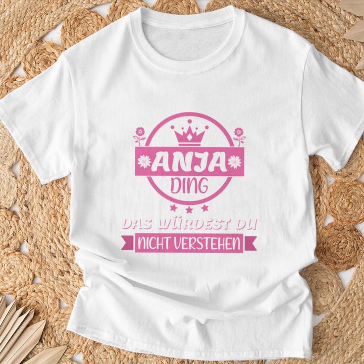 Anja Name First Name Name Day Das Ist Ein Anja Ding T-Shirt Geschenke für alte Männer