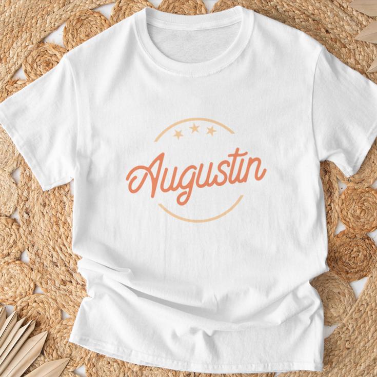 Augustine The Man Of Myth The Legend T-Shirt Geschenke für alte Männer