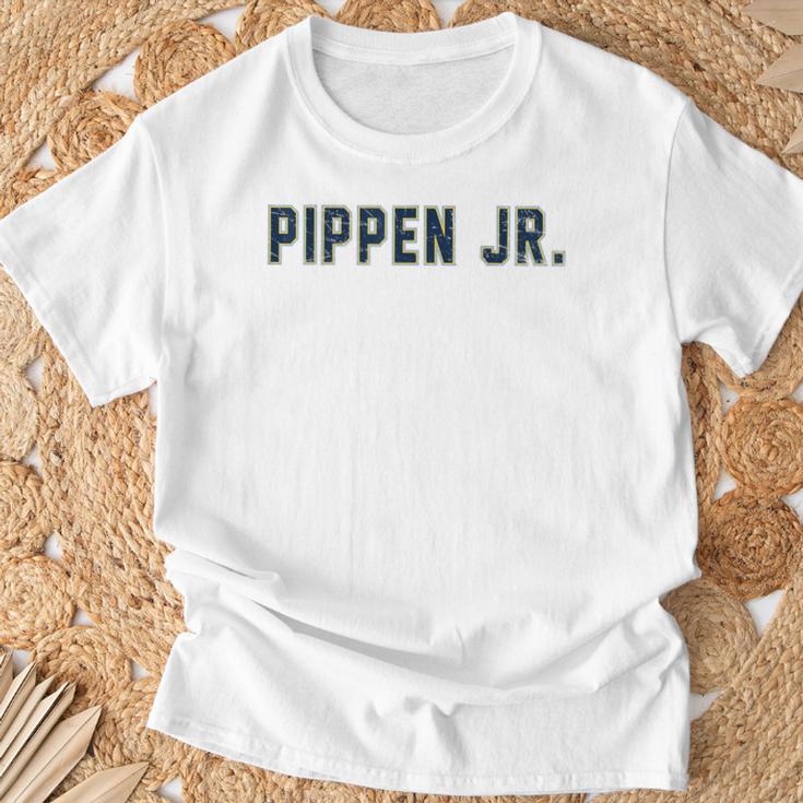 Distressed Team Pippen Jr Last Name Proud Family Gray T-Shirt Geschenke für alte Männer