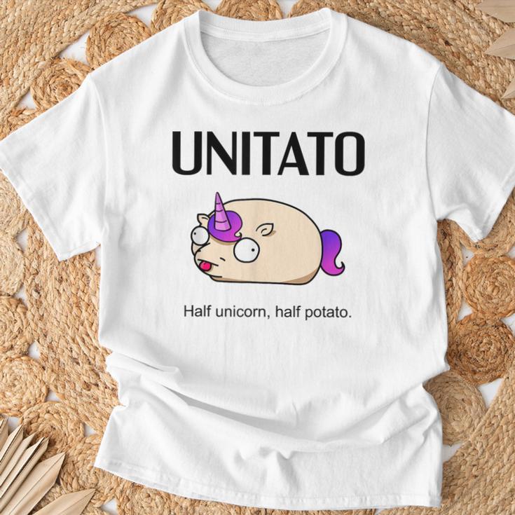 Einhorn-Kartoffel- Unitato- T-Shirt Geschenke für alte Männer