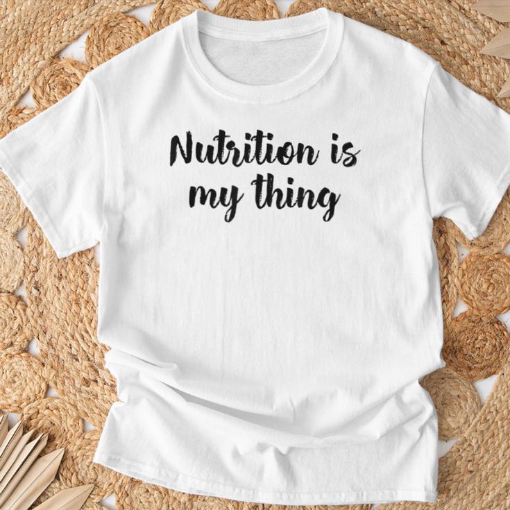 Ernährung Ist Mein Ding Ernährungsberaterin Ernährungswissenschaftler Gesundheit T-Shirt Geschenke für alte Männer