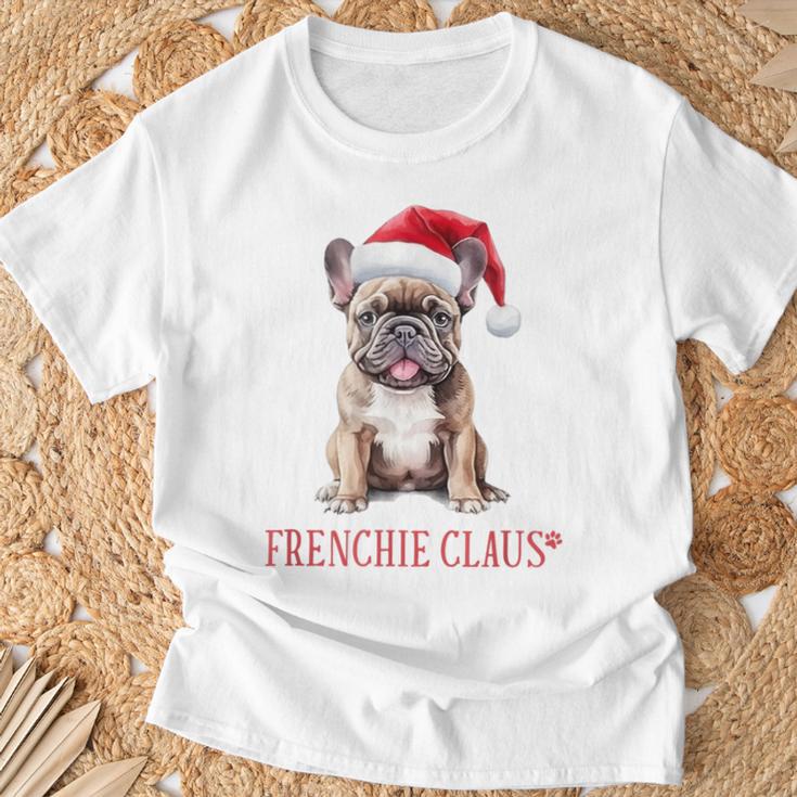 Frenchie Claus French Bulldog Christmas T-Shirt Geschenke für alte Männer