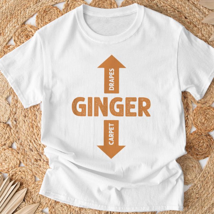 Gingers The Carpet Matches The Drapes T-Shirt - Seseable