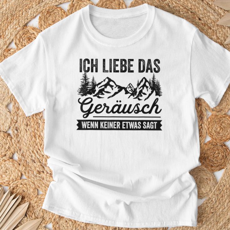 Hiking Ich Liebe Das Noise Wenn Keiner Etwas Sagt T-Shirt Geschenke für alte Männer