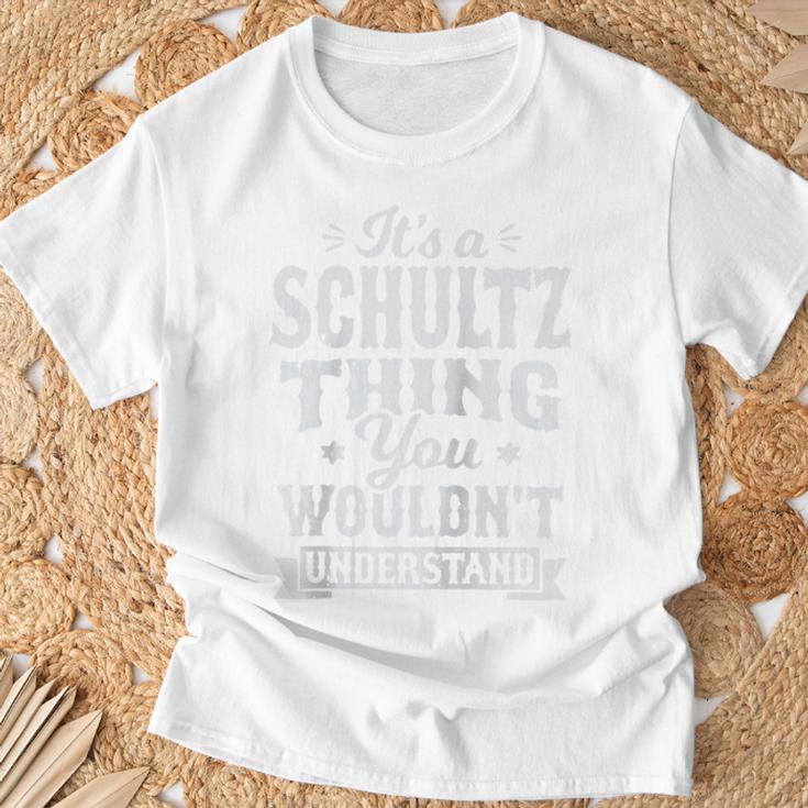 It's A Schultz Thing You Wouldnt Understand Nachname Nachname Raglan T-Shirt Geschenke für alte Männer