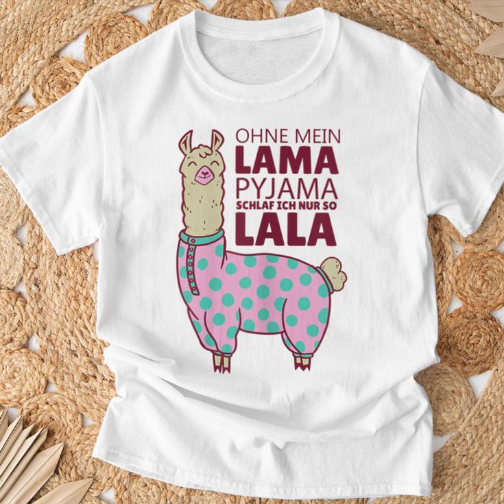 Lama Lama Pyjamas Alpaca Sleep T-Shirt Geschenke für alte Männer