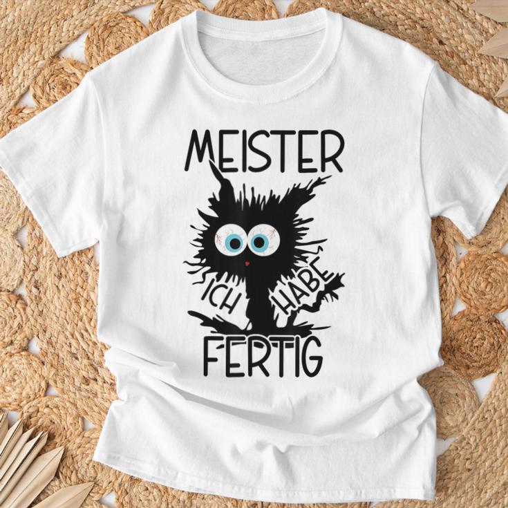 Meister Geschafft Meister Bestanden Gray T-Shirt Geschenke für alte Männer