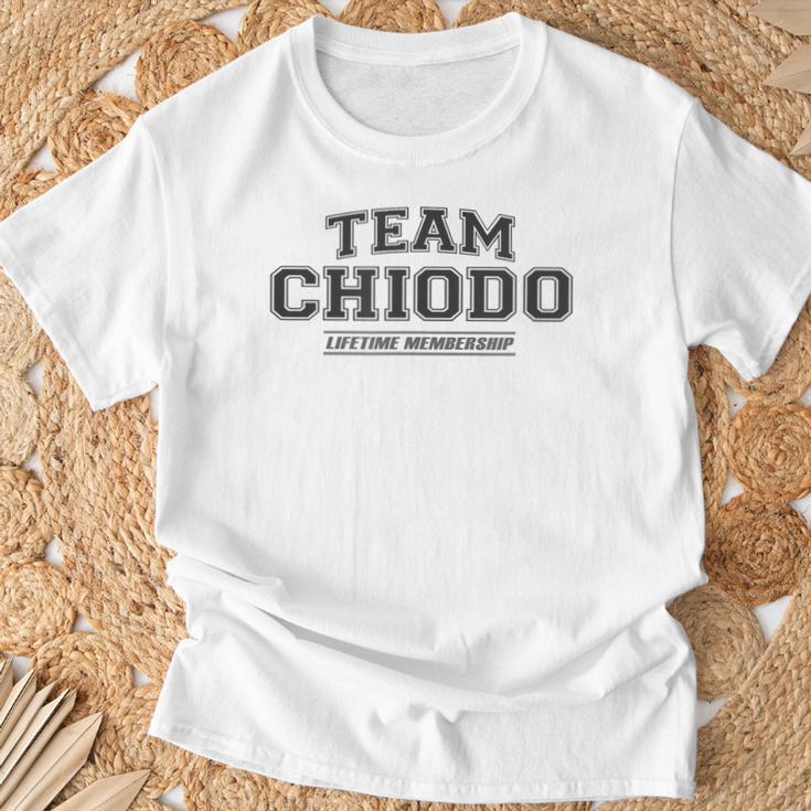 Team Chiodo Stolzer Familienname Nachname Geschenk T-Shirt Geschenke für alte Männer