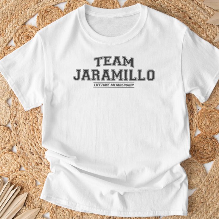 Team Jaramillo Proud Surname Last Name Gray T-Shirt Geschenke für alte Männer