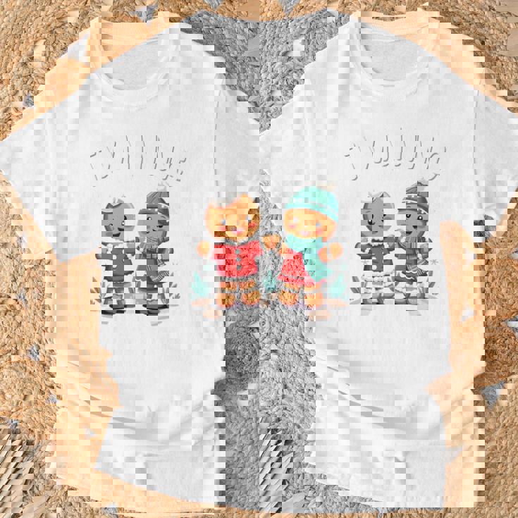 Twinning With My Bestie Christmas Gingerbread Best Friend T-Shirt Gifts for Old Men