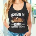 Bin In Rente Ich Muss Gar Nix Pferd Rentner Ruhestand Tank Top