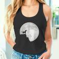 Bull Terrier Dog Portrait Dog Portrait Moon Tank Top