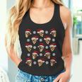 Creepy Anti Christmas Skulls With Santa Hats And Snow Flakes Tank Top Tank Top Creepy Anti Christmas Skulls With Santa Hats And Snow Flakes Tank Top Tank Top