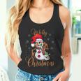 Creepy Christmas Scary Snowman Tank Top