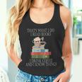 Das Ist Was Ich Mache Ich Lese Bücher Ich Trinke Kaffee Und Ich Weiß Dinge Tank Top