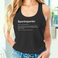 Dynamic Sportreporter Spannung Und Emotionen Tank Top