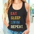 Eat Sleep Swim Repeat Schwimmer Schwimmen Tank Top