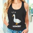 Ganserwirrt Lustiges Gänse Goose Meme Wortspiel Tank Top