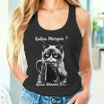 Guten Morgen Ganz Thin Eis Cat Kaffee Tank Top