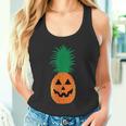 Halloween Pineapple Pumpkin Jack-O-Lantern Hawaii Tank Top