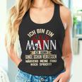 Ich Bin Ein Mann Ich Kann Dinge Schonergessen Humour Fun Tank Top