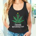 Merry Highnacht Christmas Hemp Leaf Word Game Tank Top