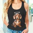 Miniature Dachshund Puppy Angel Tank Top