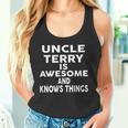 Onkel Terry Ist Fantastisch Und Weiß Dinge Tank Top