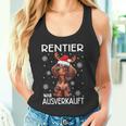 Reindeer Was Out Sold Dachshund Christmas Tank Top