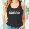 Scandinavia Sweden Norway Denmark Flags Elk Holiday Tank Top