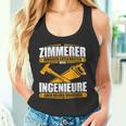 Zimmermann With Zimmermann Text Zimmererer Weil Ingenieure Auch Helden Brauchen Tank Top