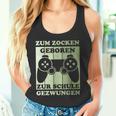 Zum Zocken Geboren Kinder Gamer Gamer Gamer Idea Tank Top