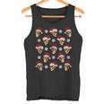 Creepy Anti Christmas Skulls With Santa Hats And Snow Flakes Tank Top Tank Top Creepy Anti Christmas Skulls With Santa Hats And Snow Flakes Tank Top Tank Top