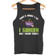 Damen Das Ist Was Ich Im Garten Mache Und Ich Weiß Dinge Mit-Ausschnitt Tank Top