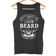 Damen Das Ist Was Ich Mache Ich Züchte Beard Und Ich Weiß Dinge Mit-Ausschnitt Tank Top