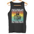 Damen Das Ist Was Ich Tue Ich Lese Buch Ich Trinke Rum & Ich Weiß Dinge Mit-Ausschnitt Tank Top