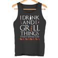 Damen Ich Trinke Und Grille Dinge Das Ist Es Was Ich Tue Urkomis Mit-Ausschnitt Tank Top