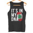 It's In My Dna Lebanon Flag Fingerprint Tank Top