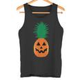 Halloween Pineapple Pumpkin Jack-O-Lantern Hawaii Tank Top