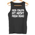 Mea Culpa Ist Nicht Mein Ding Schröder Satire Ex Kanzler Tank Top