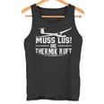 Muss Los Die Thermik Ruft Glider Tank Top