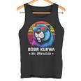 Synthwave Polish Bobr Meme Bober Kurwa Ja Pierdole Bòbr Tank Top