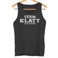 Team Klatt Proud Surname Last Name Tank Top