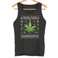 Ugly Christmas Frohe Highnachten Marihuana Weed Geschenk Tank Top