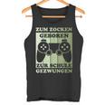 Zum Zocken Geboren Kinder Gamer Gamer Gamer Idea Tank Top