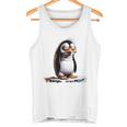 Guten Morgen Ganz Dünnes Eis Saying Penguin Tank Top